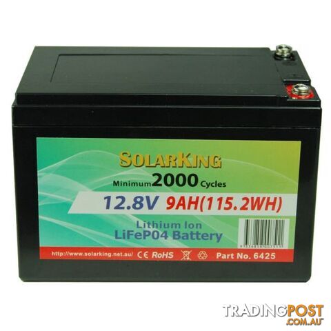 Solarking 9Ah 12V Lithium Iron Battery LiFePo4 LB-9-12-10