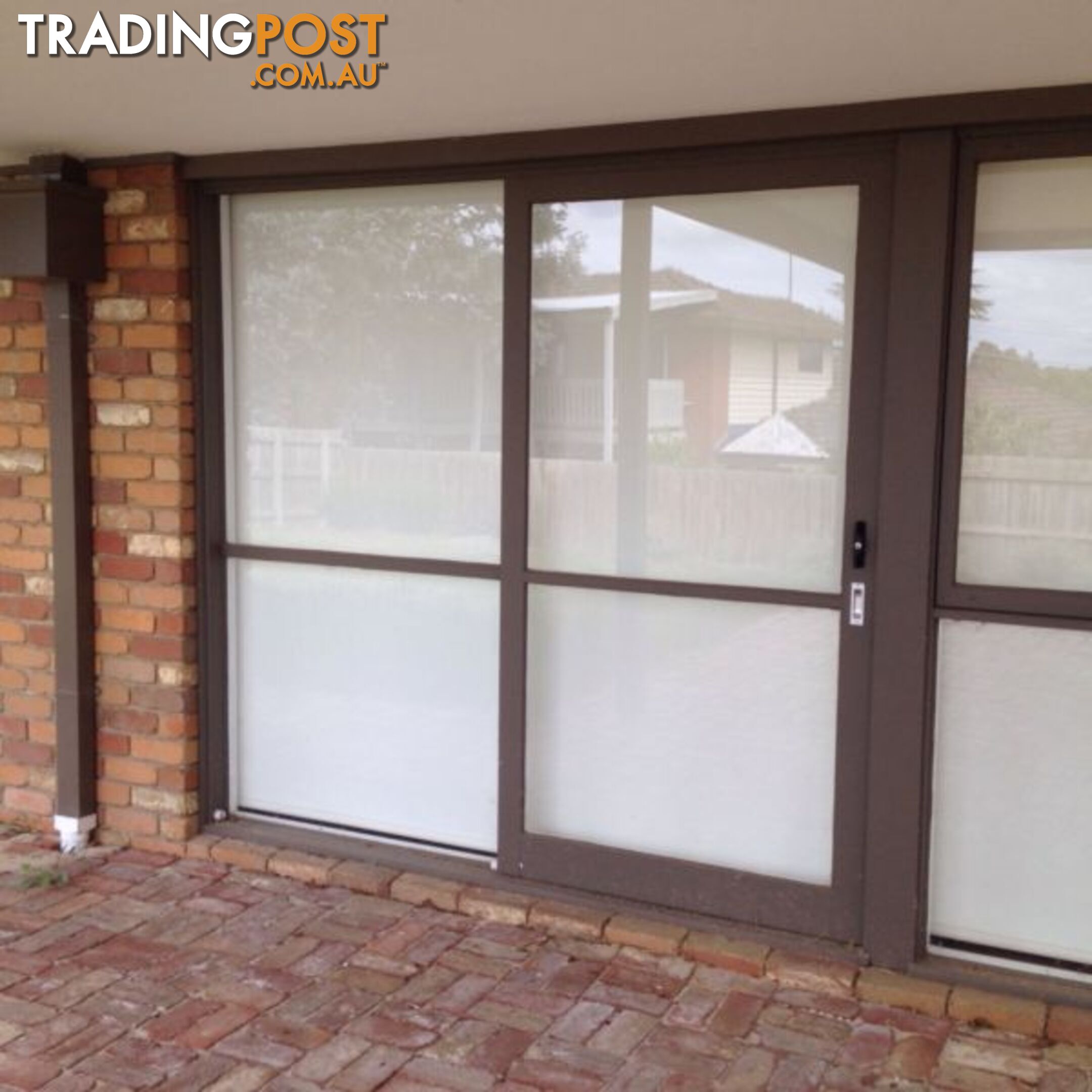 Patio timber sliding door unit