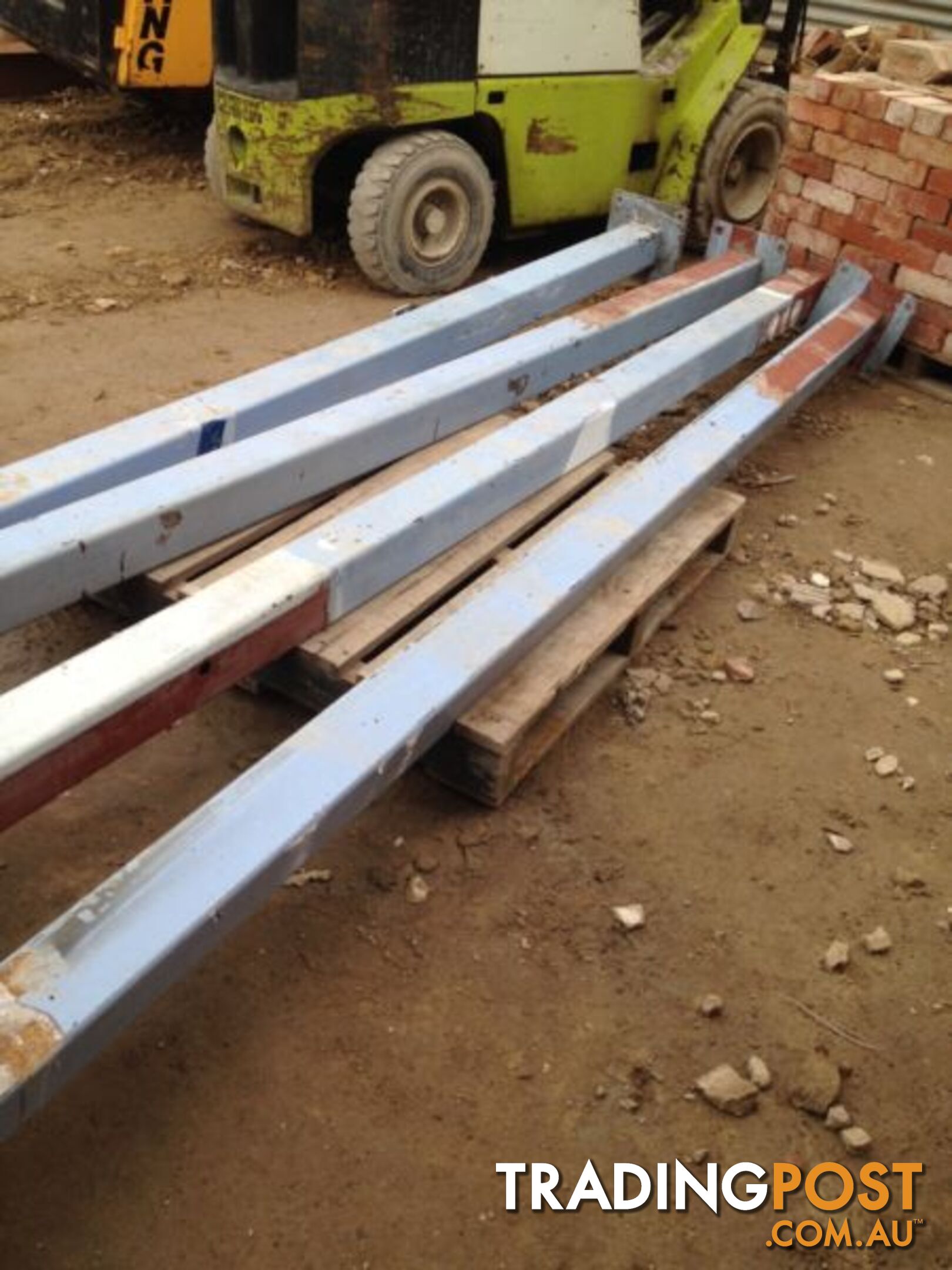 Steel beams, posts, channel, purlins, angle line