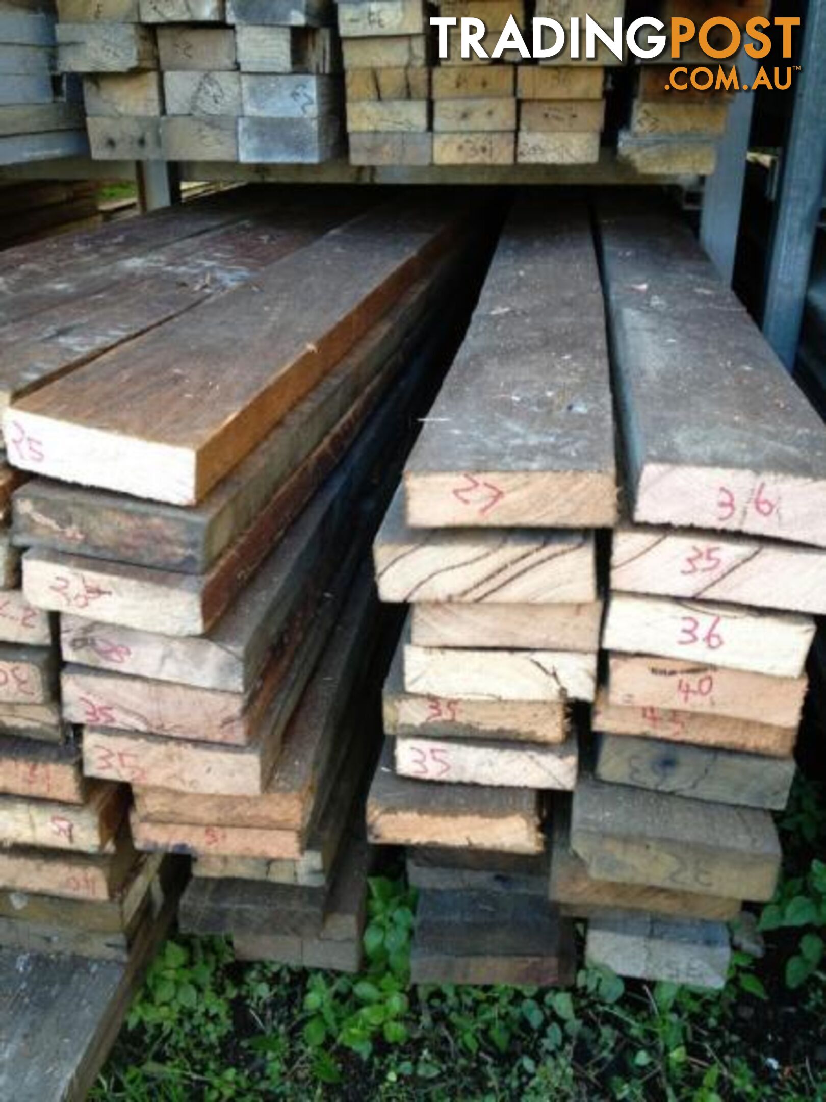 Hardwood recycled timber