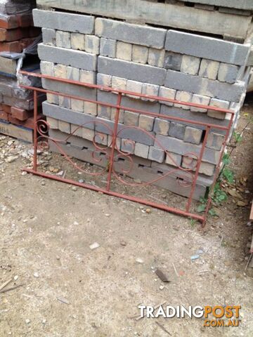 Wrought iron panel, gates, balastrate