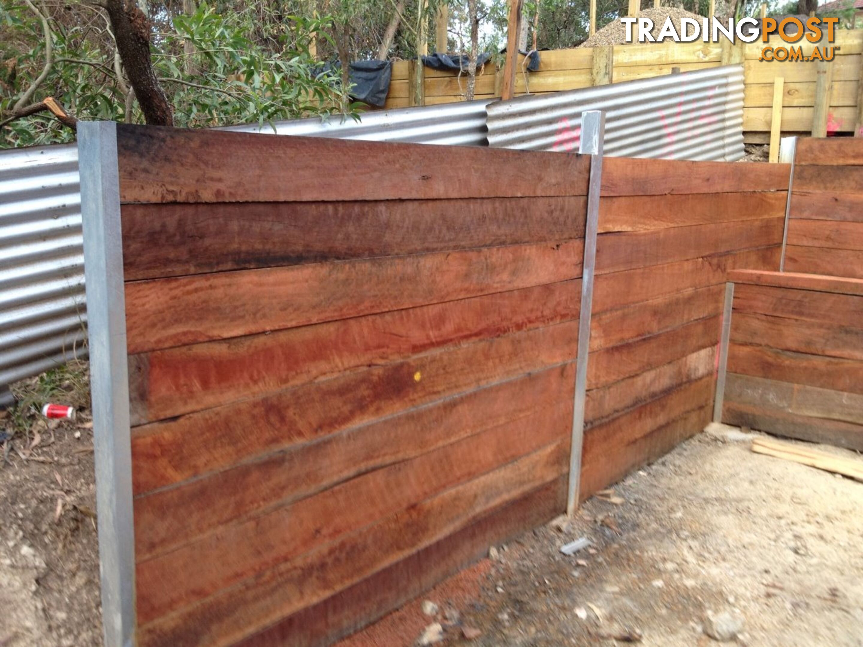 Hardwood Sleeper Garden Edging