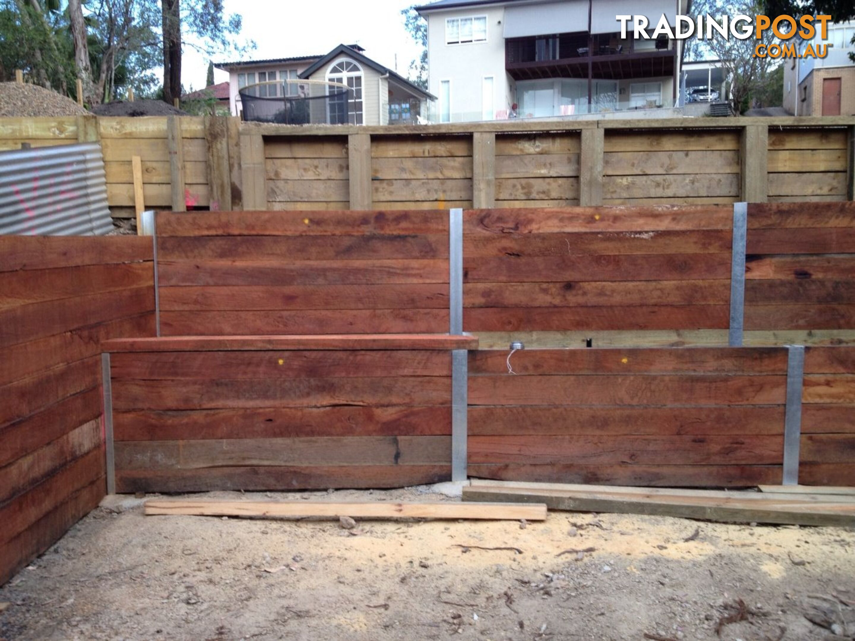 Hardwood Sleeper Garden Edging