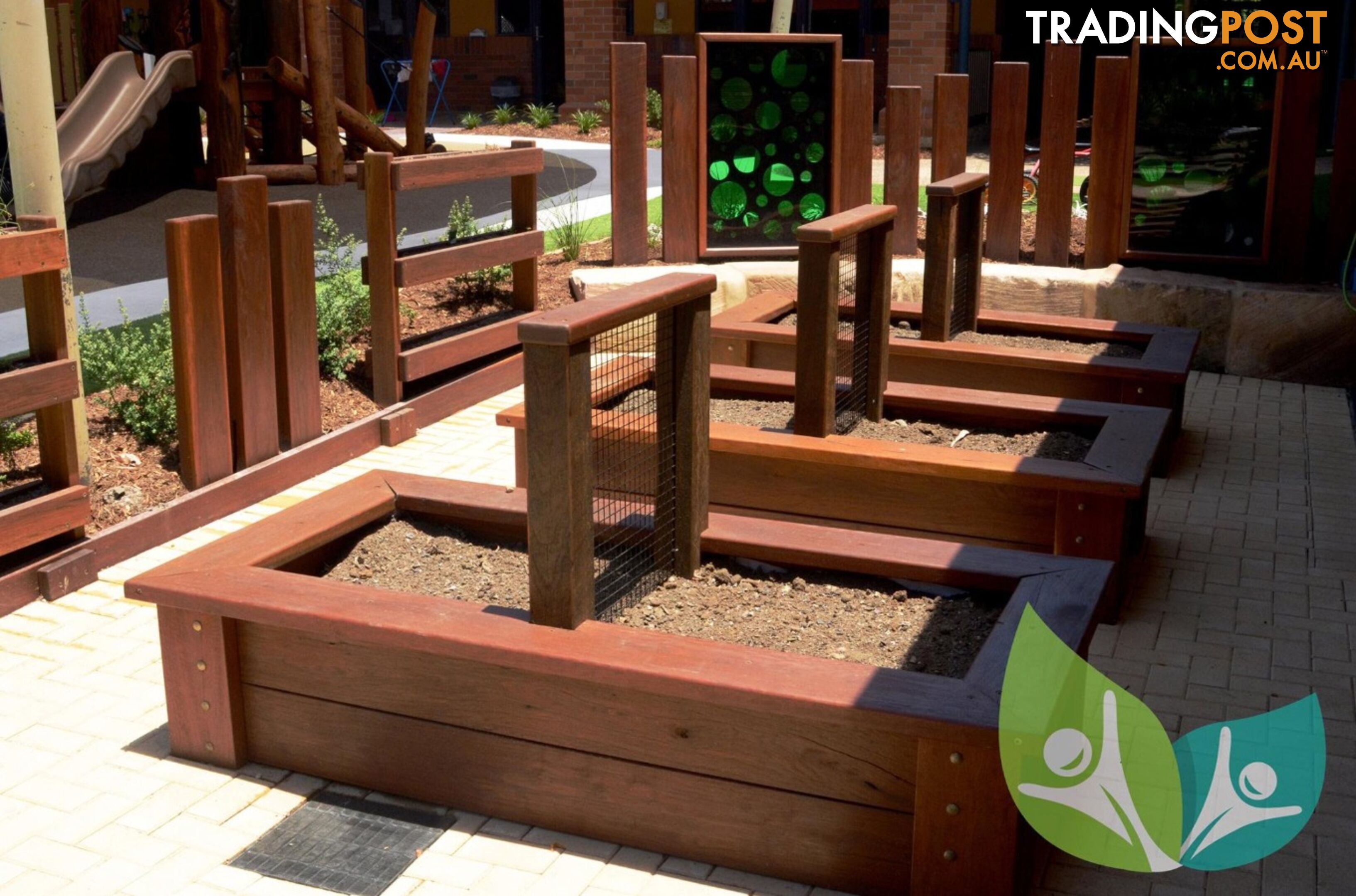 Hardwood Sleeper Garden Edging