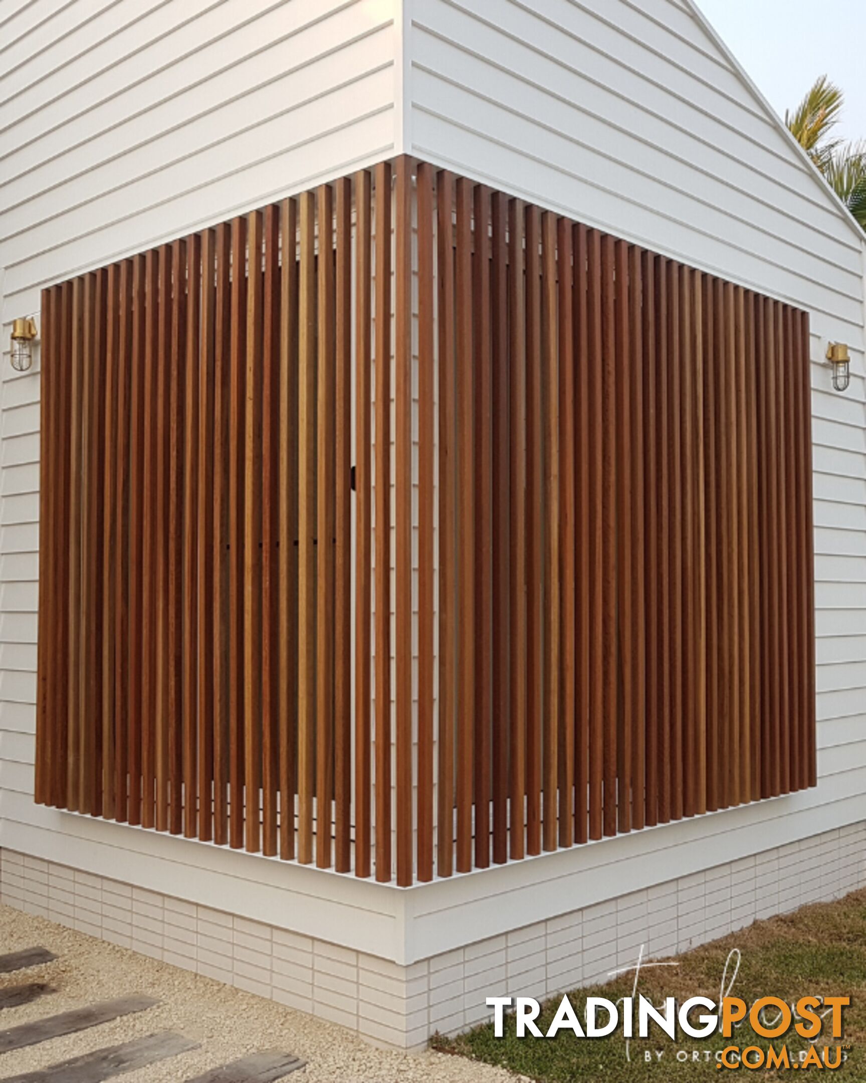 Hardwood Privacy Screening