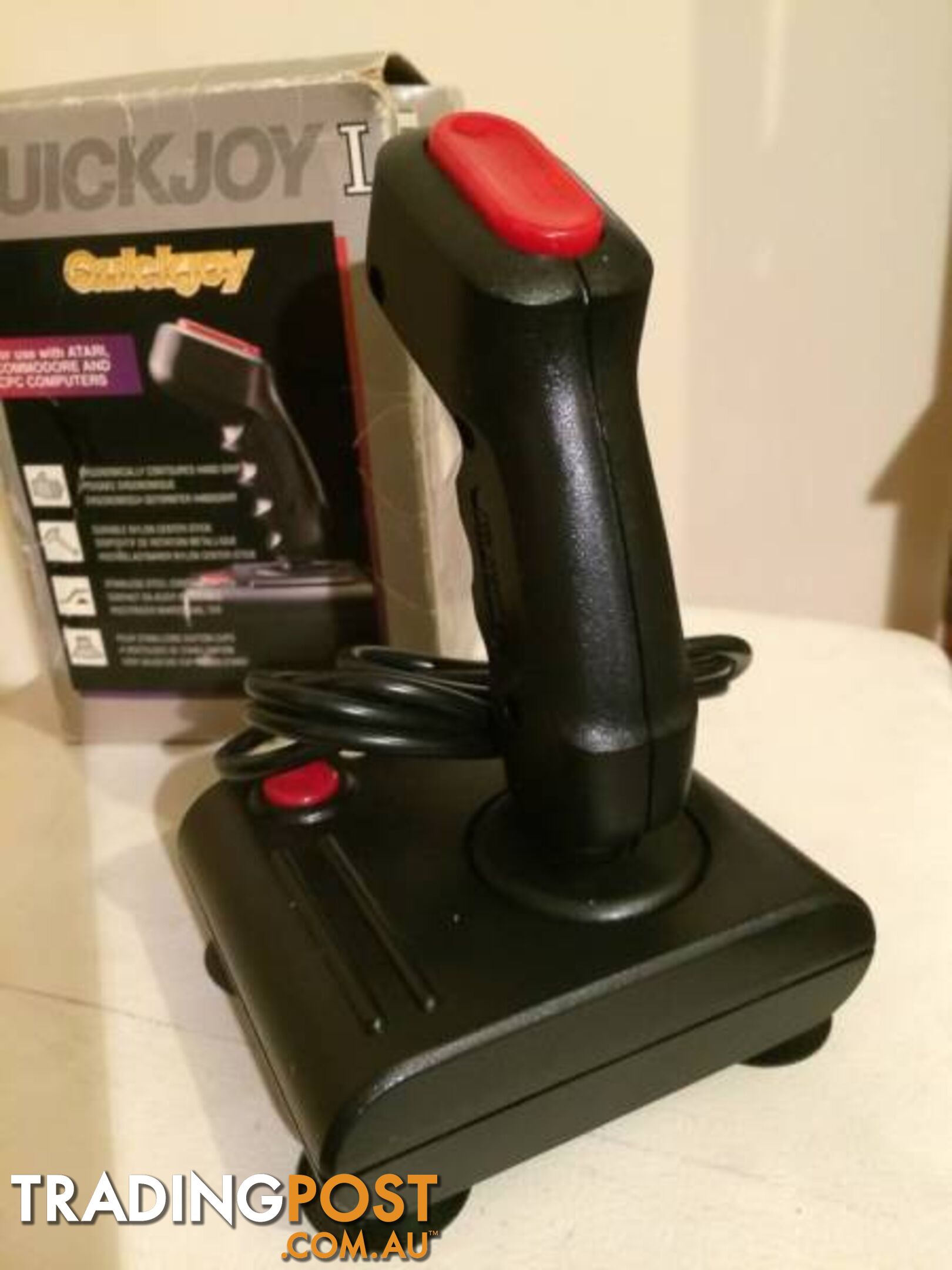 VINTAGE QUICKJOY JOYSTICK FOR ATARI & COMMODORE 64