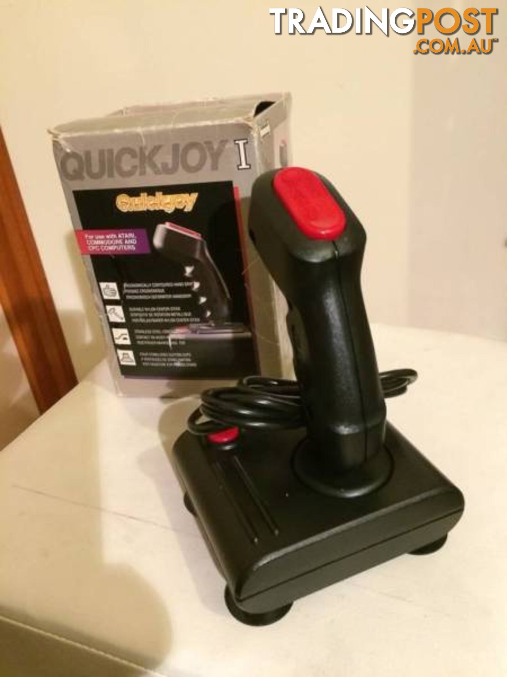 VINTAGE QUICKJOY JOYSTICK FOR ATARI & COMMODORE 64