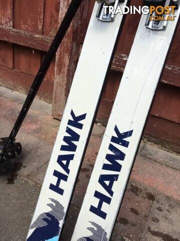 ROSSIGNOL LIMITED EDITION HAWK SKI'S & SALOMON BINDINGS