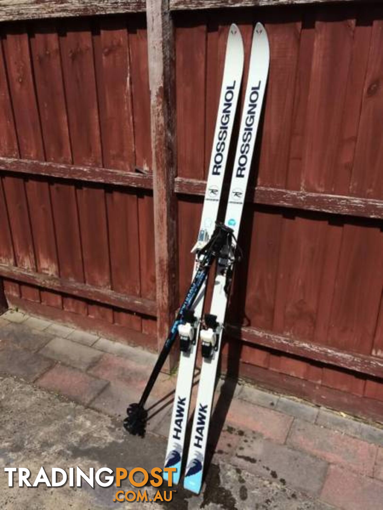 ROSSIGNOL LIMITED EDITION HAWK SKI'S & SALOMON BINDINGS