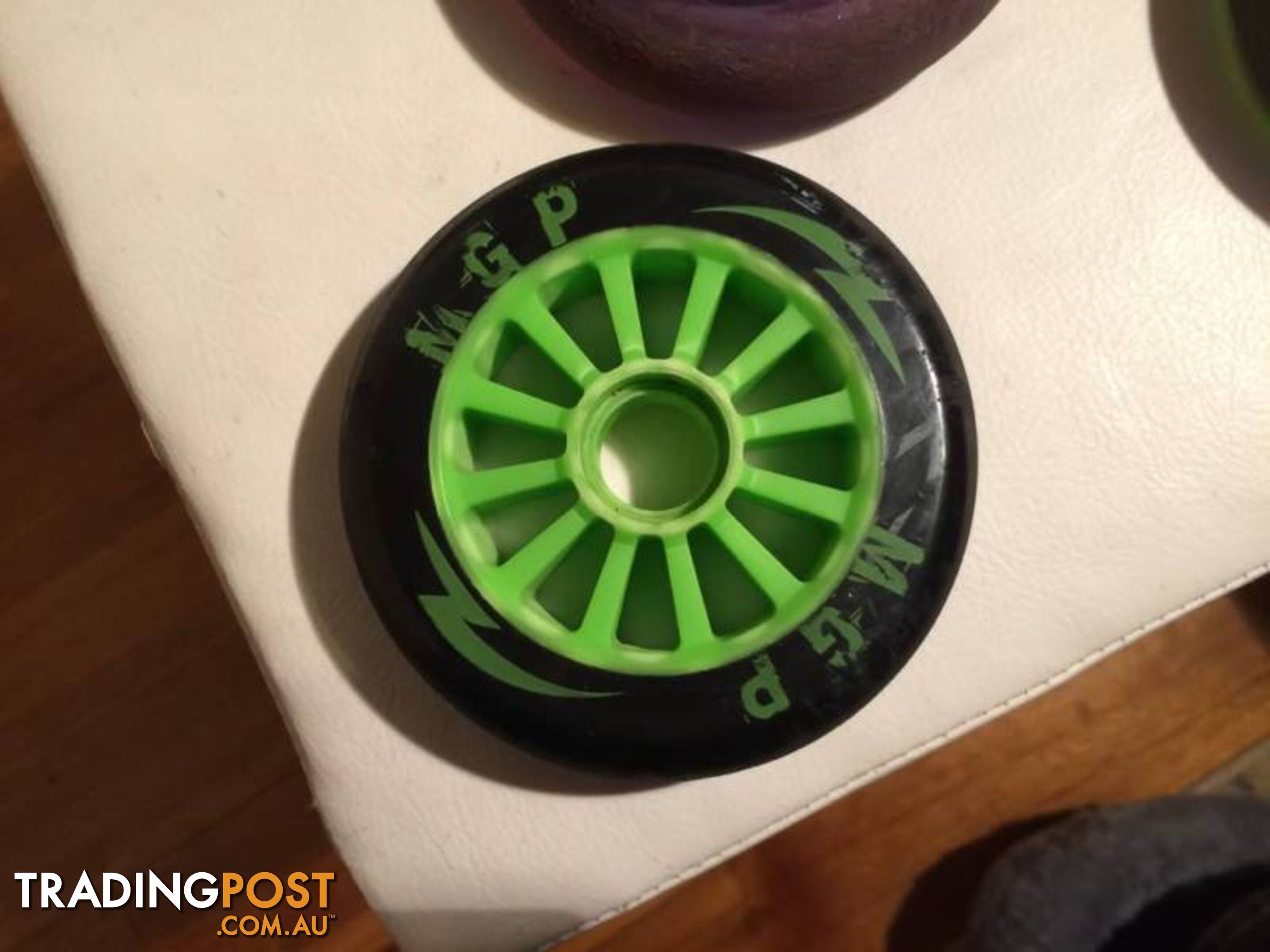 5 X PRO SCOOTER WHEELS IN GOOD CONDITION