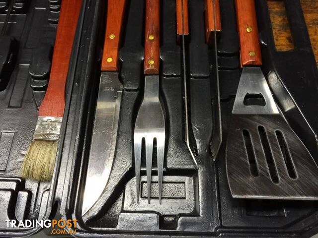 BRAND NEW Gourmet Traditions Stainless Steel 17-piece BBQ Set