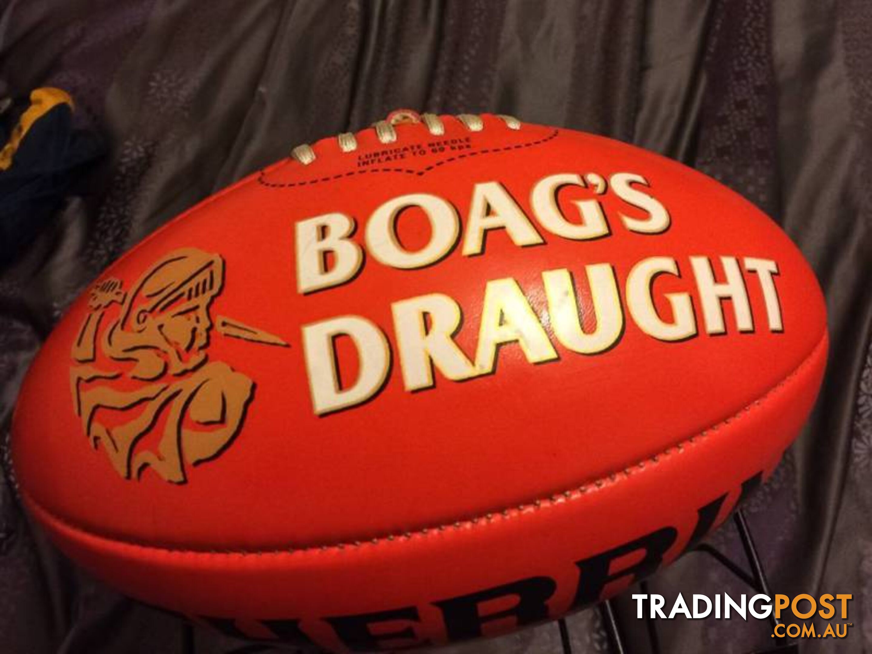 COLLECTABLE SHERRIN BOAGS DRAUGHT FOOTBALL. FULLSIZE FOOTY