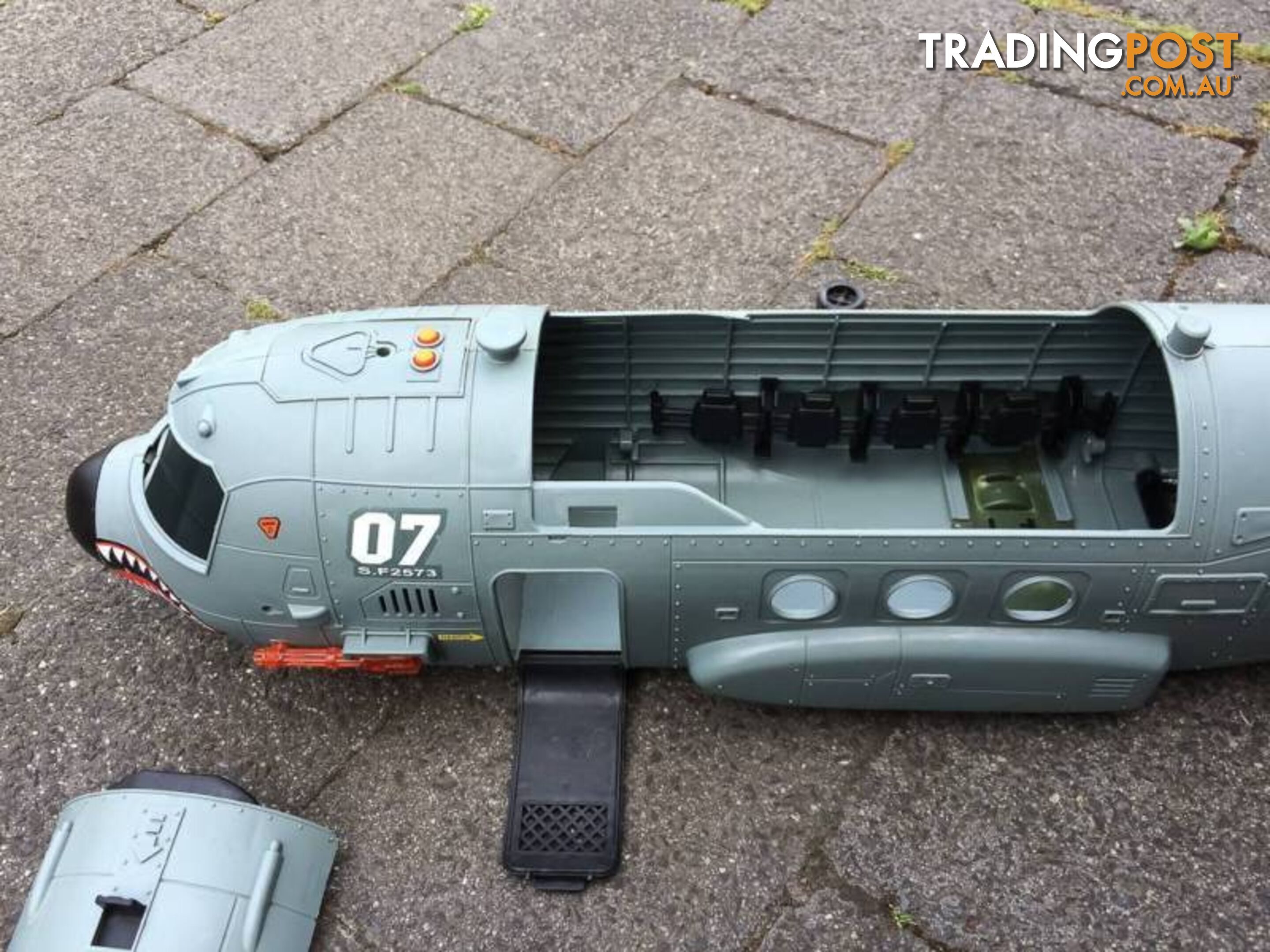 MASSIVE TOY MILITARY PLANE WITH DETACHABLE WINGS