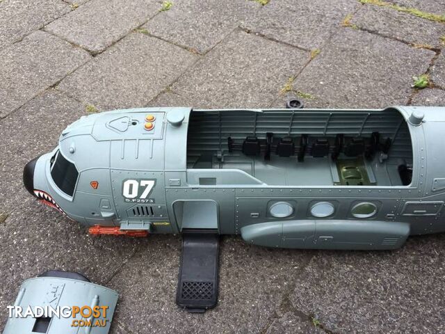 MASSIVE TOY MILITARY PLANE WITH DETACHABLE WINGS