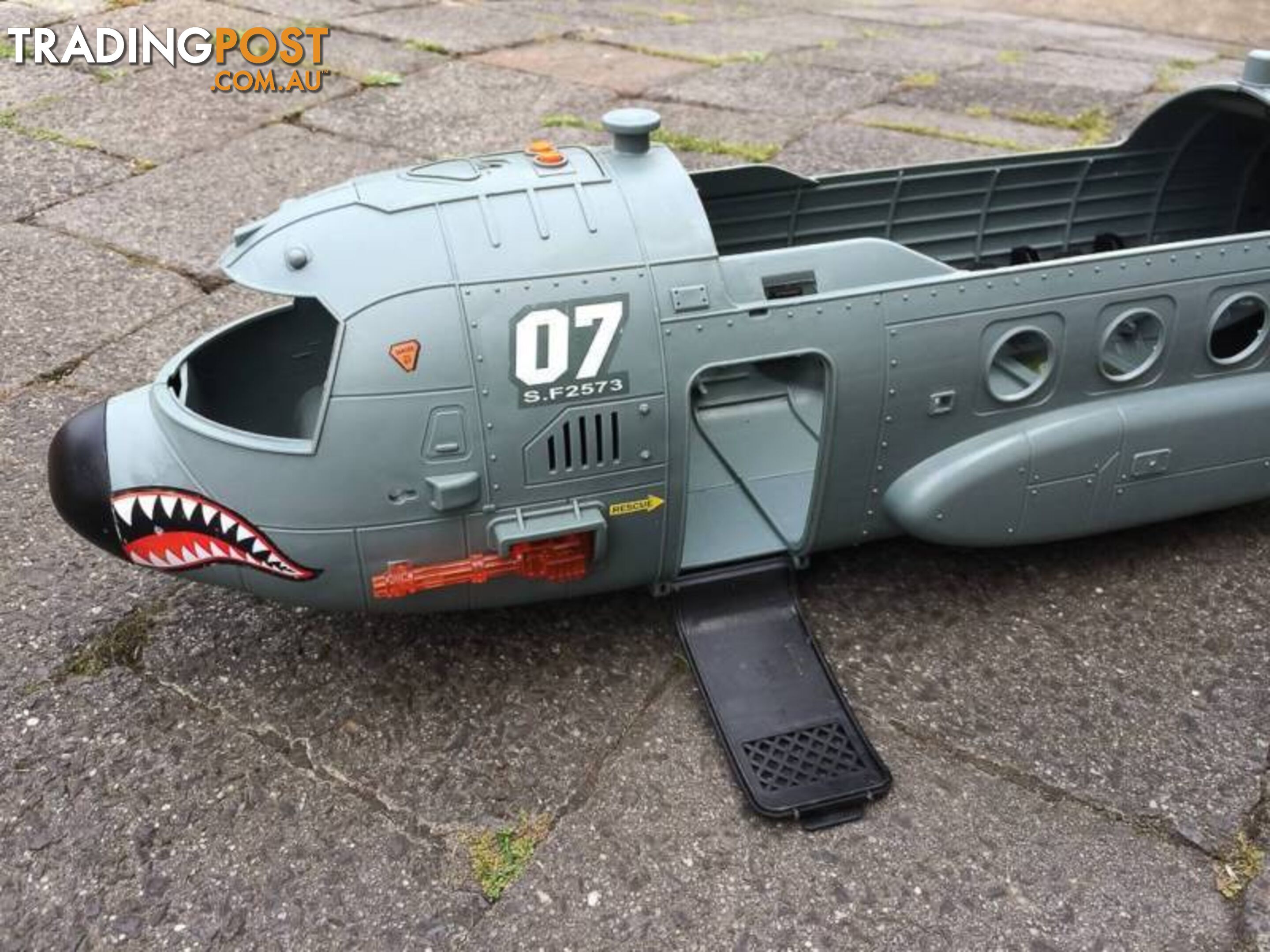 MASSIVE TOY MILITARY PLANE WITH DETACHABLE WINGS