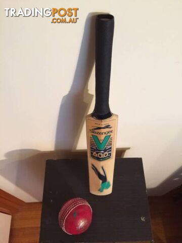 MINIATURE Slazenger V600 CRICKET BAT USED BY Jacques Kallis