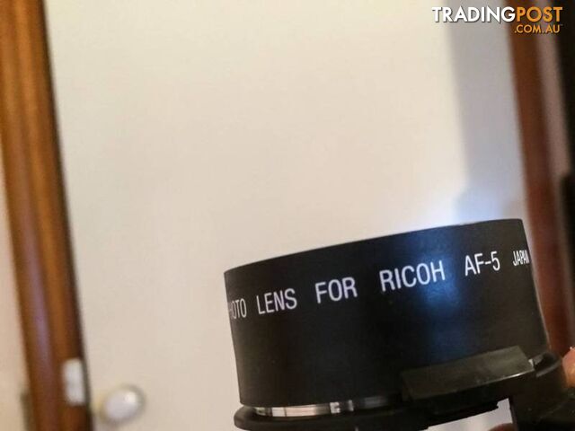 BRAND NEW Telephoto and Wide Angle Lens Ricoh AF-5 w/ Case