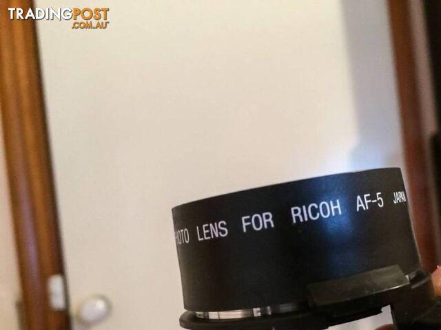 BRAND NEW Telephoto and Wide Angle Lens Ricoh AF-5 w/ Case