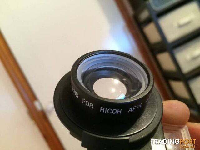 BRAND NEW Telephoto and Wide Angle Lens Ricoh AF-5 w/ Case