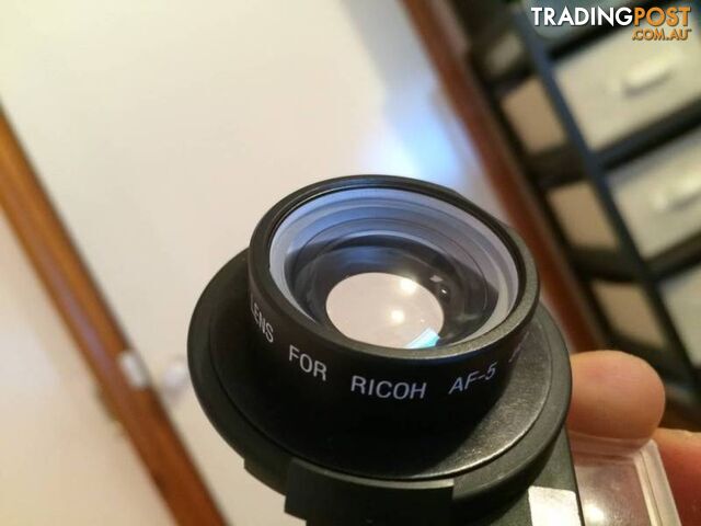 BRAND NEW Telephoto and Wide Angle Lens Ricoh AF-5 w/ Case