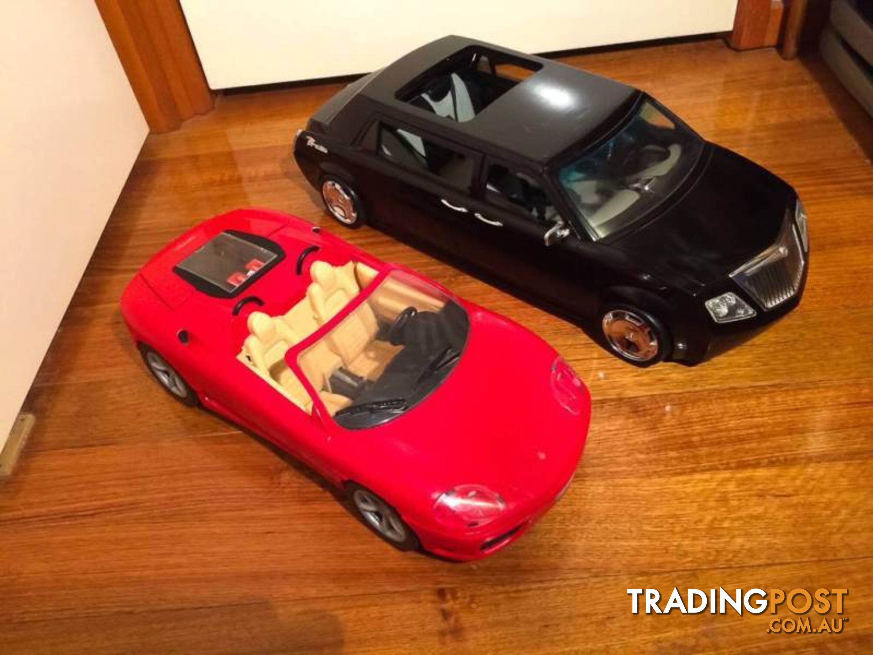 2 VERY LARGE TOY CARS $20 FOR THE PAIR