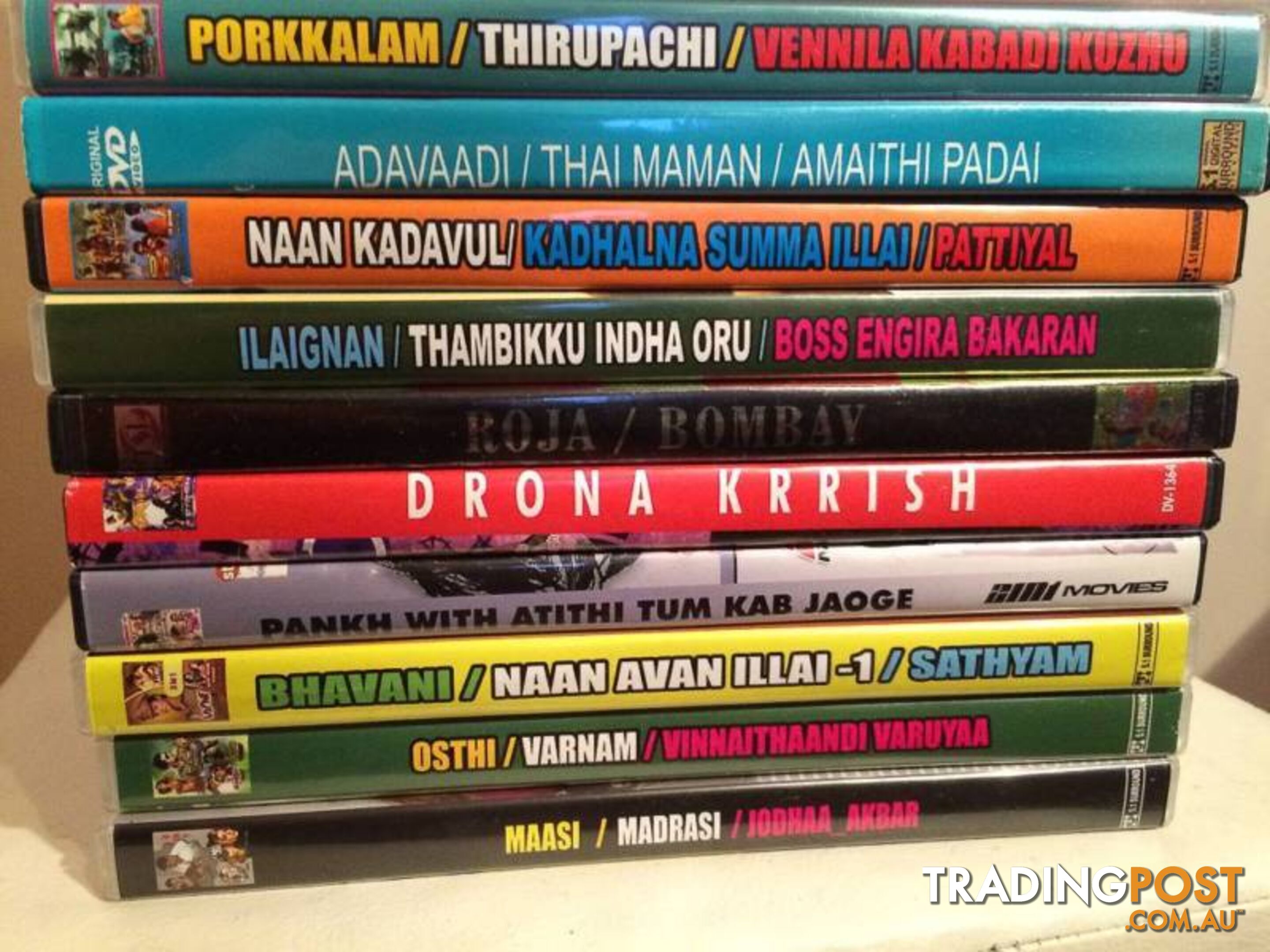 DVD MOVIES FROM INDIA $25 THE LOT