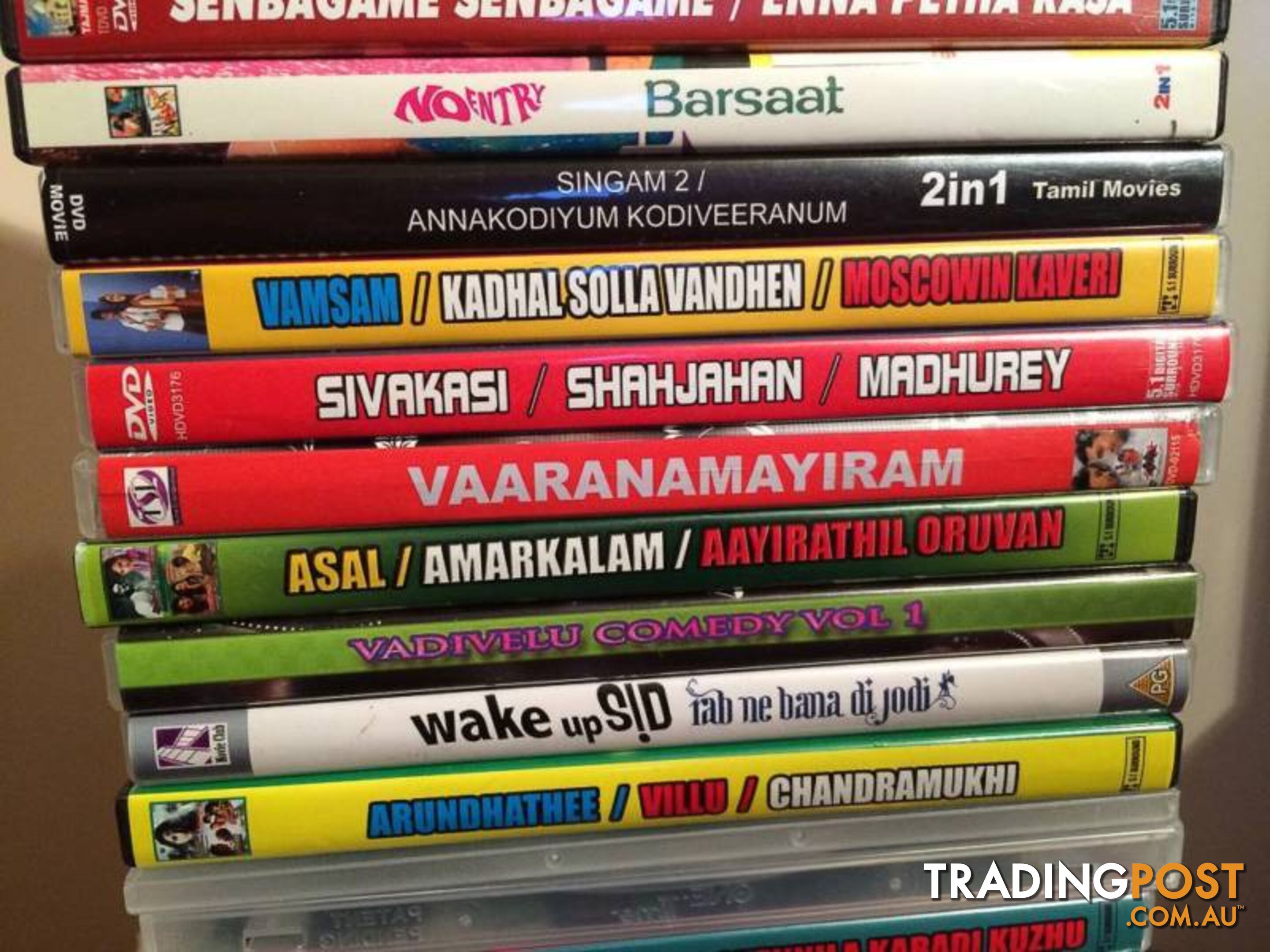 DVD MOVIES FROM INDIA $25 THE LOT