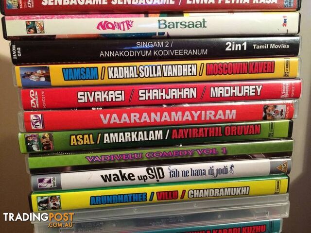 DVD MOVIES FROM INDIA $25 THE LOT