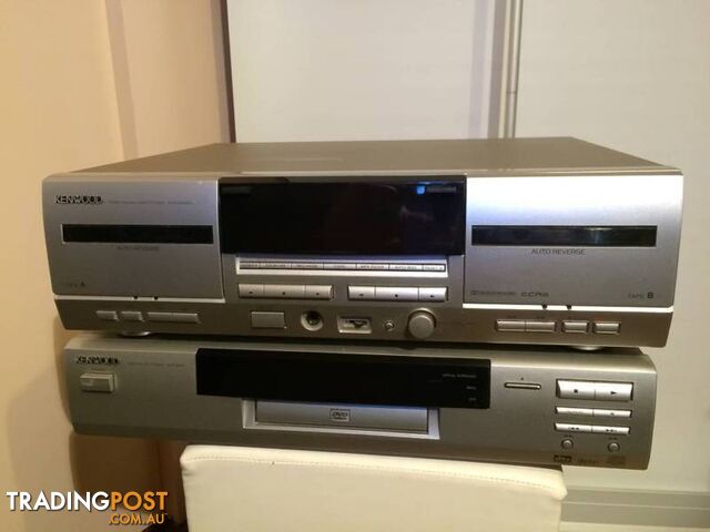 KENWOOD KXF-W4040 TAPE & DVF-5010 CD PLAYER $30 THE PAIR - photo 2 of 6