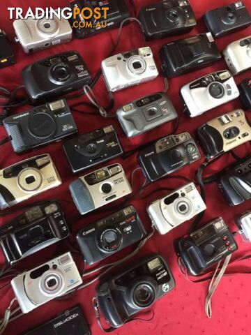 31 x 35MM POINT & SHOOT FILM CAMERAS $200 for the lot
