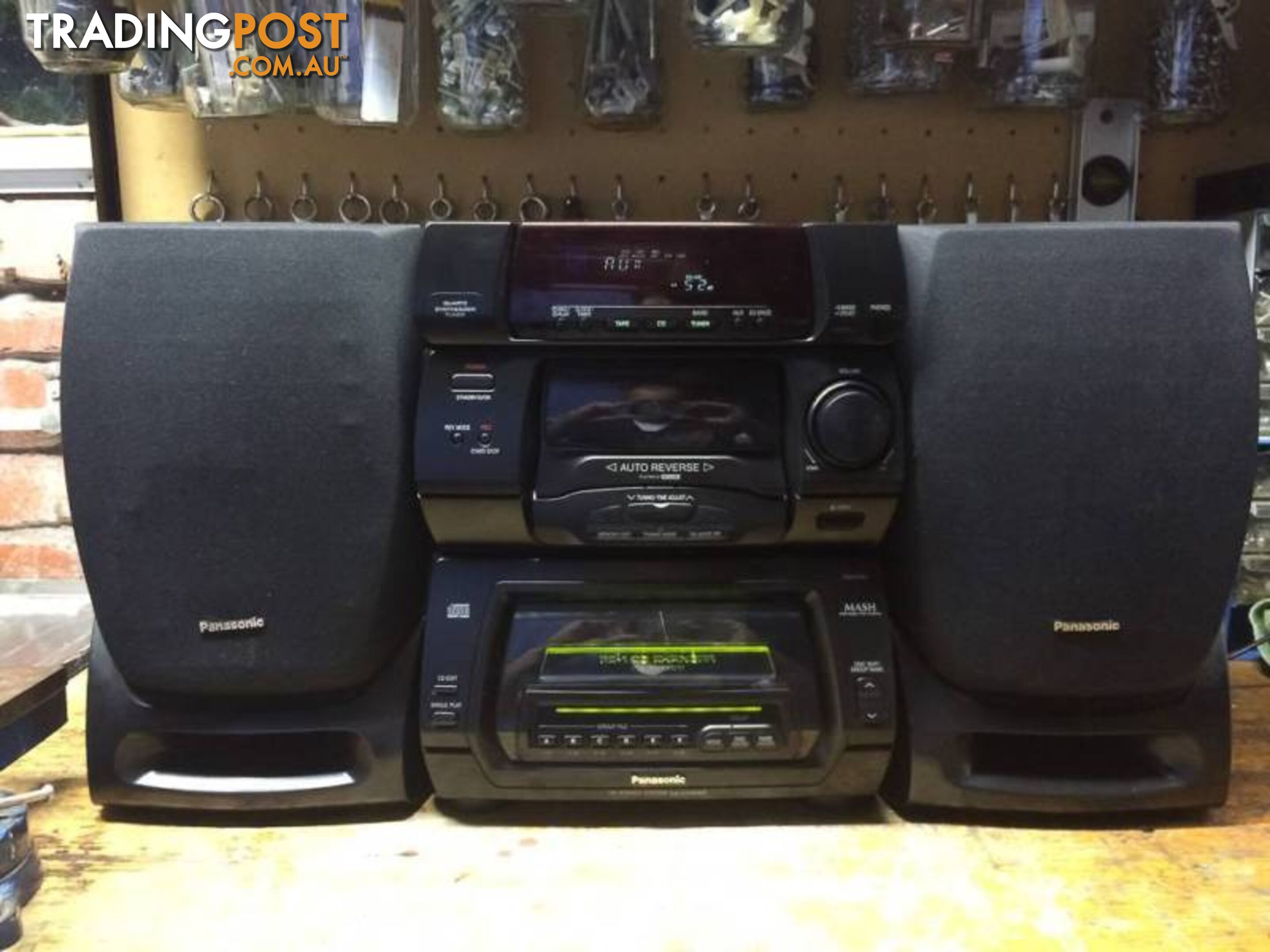 Panasonic SA-CH64M 80Watts holds 50CD's Hi-fi Stereo System