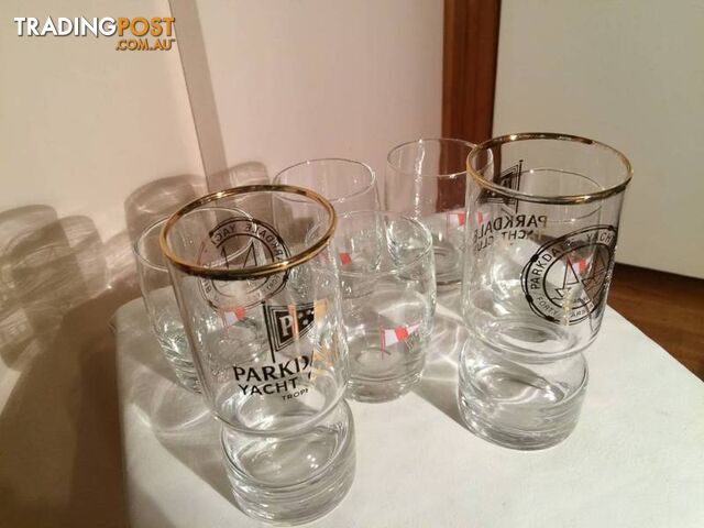 PARKDALE YACHT CLUB 40 YEARS AFLOAT DRINKING GLASSES