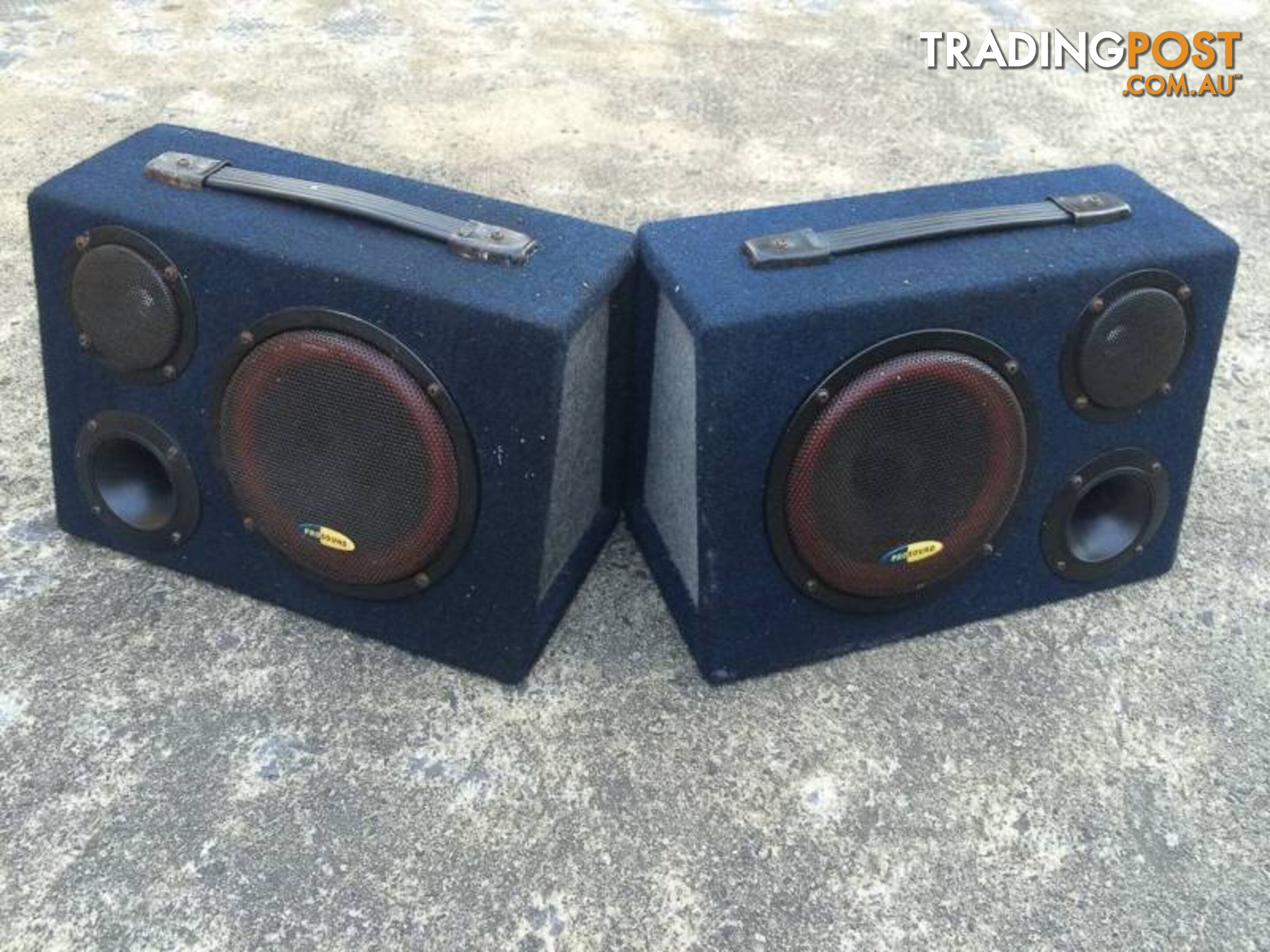 2 x 60 WATT MULTI PURPOSE PRO SOUND BOXED SPEAKERS