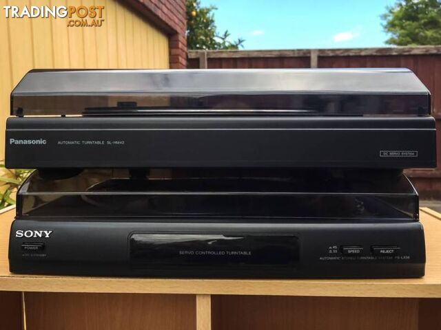 PANASONIC SLHM42 & SONY PSLX56 TURNTABLES BOTH MISSING NEEDLES - photo 2 of 6
