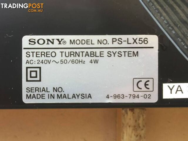 PANASONIC SLHM42 & SONY PSLX56 TURNTABLES BOTH MISSING NEEDLES - photo 5 of 6