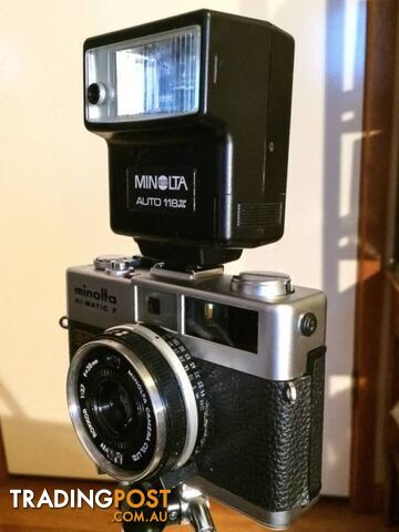 MINOLTA Hi-matic F, ROKKOR 2,7/38mm.Lens,made in Japan