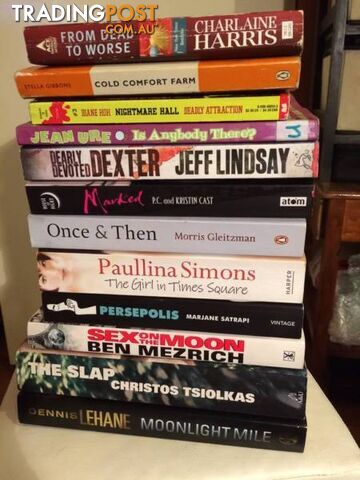 MIXED LOT OF NOVELS $15 THE LOT