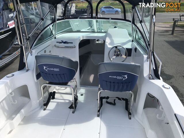 NEW 2024 EVOLUTION 552 SILVER WITH YAMAHA 115HP FOURSTROKE FOR SALE