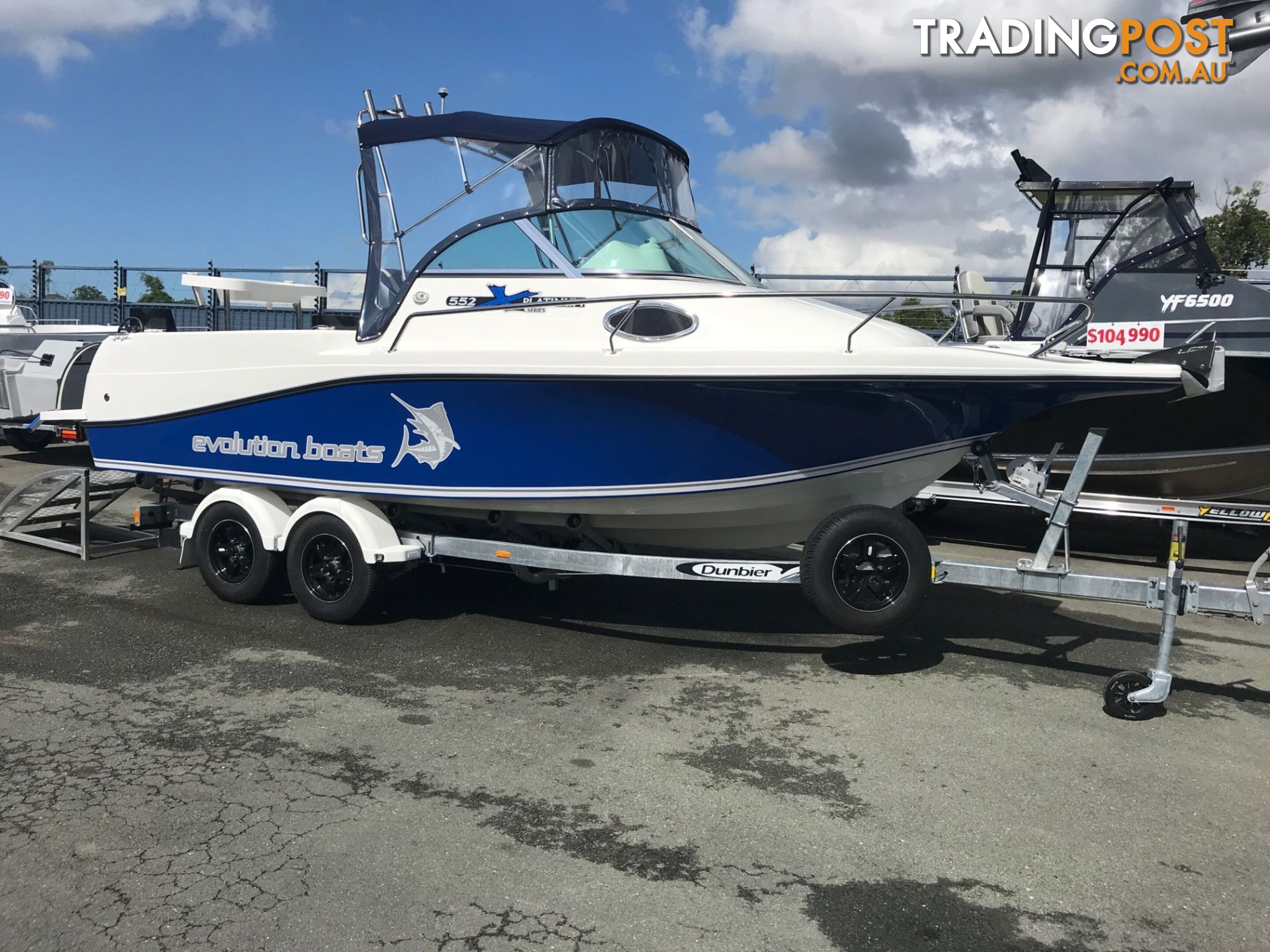 NEW 2024 EVOLUTION 552 SILVER WITH YAMAHA 115HP FOURSTROKE FOR SALE