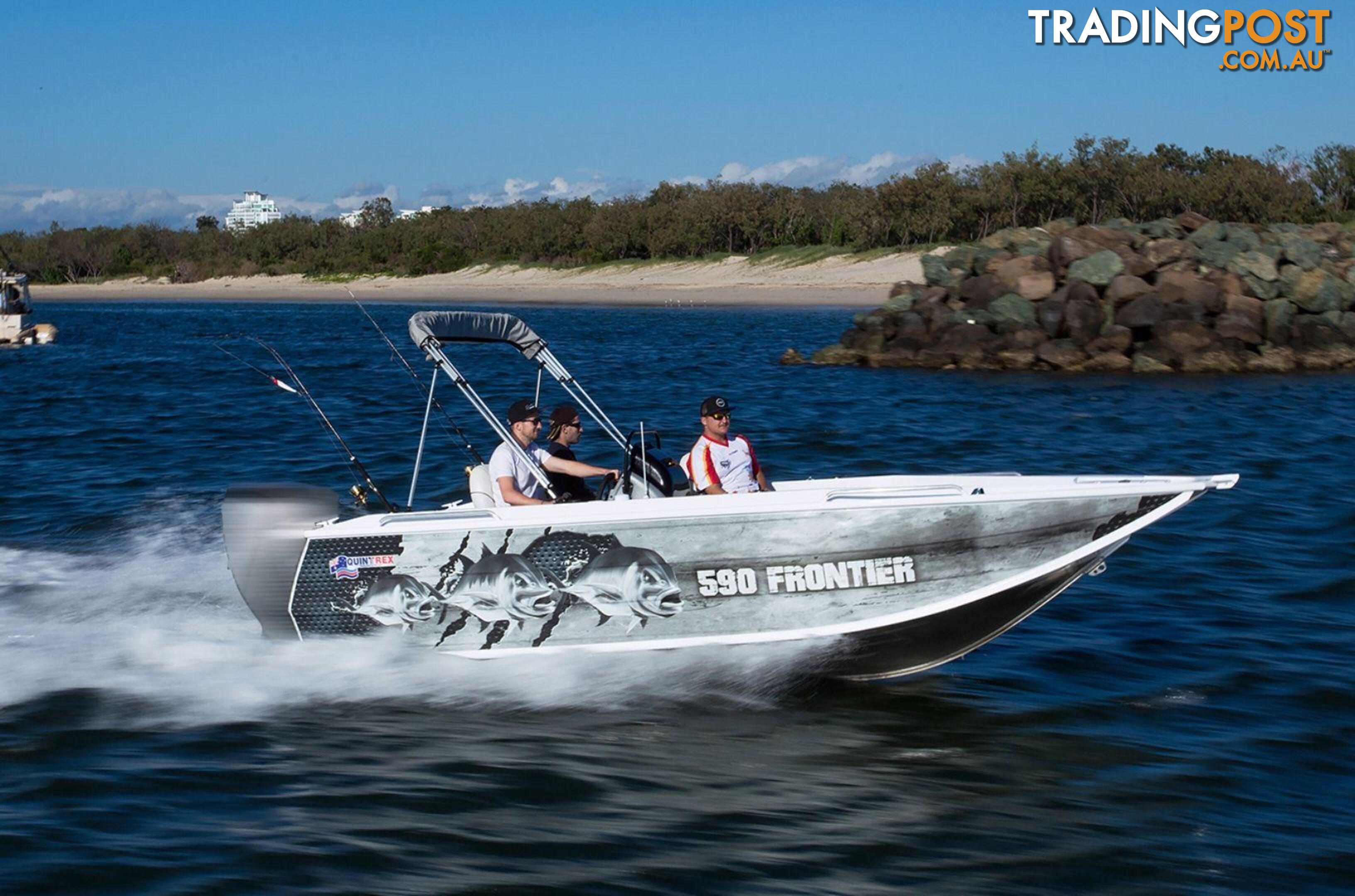 Quintrex 590 Frontier PRO SC + Yamaha F150hp 4-Stroke - PRO Pack for sale online prices