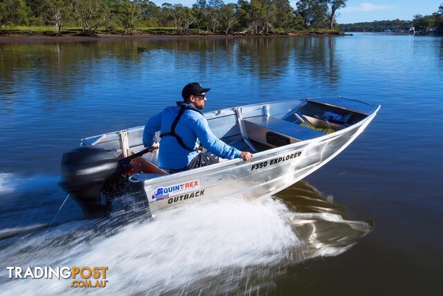 Quintrex F350 Outback Explorer + Yamaha F9.9hp 4-Stroke - Pack 1 for sale online prices