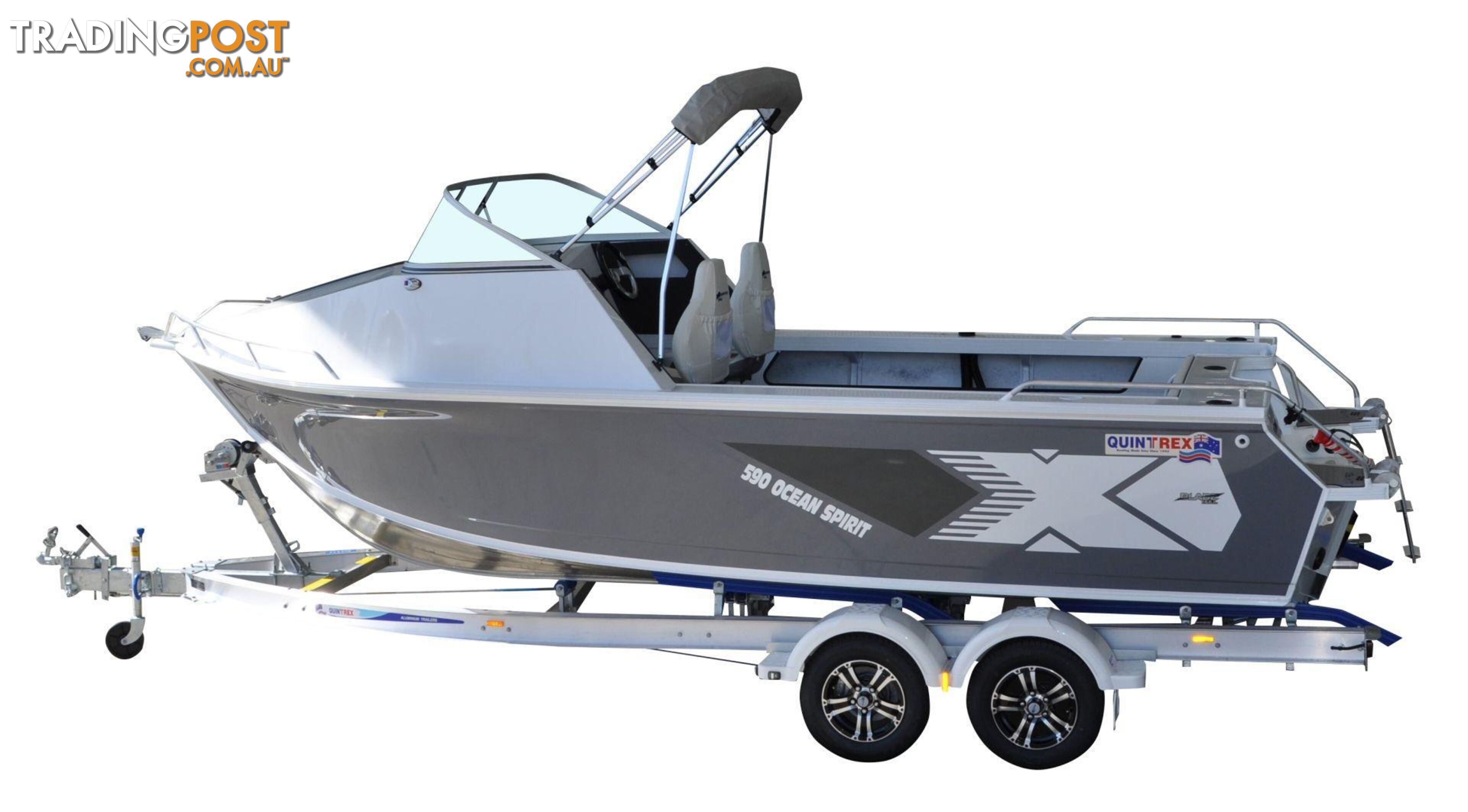 Quintrex 590 Ocean Spirit + Yamaha F130hp 4-Stroke - Pack 2 for sale online prices