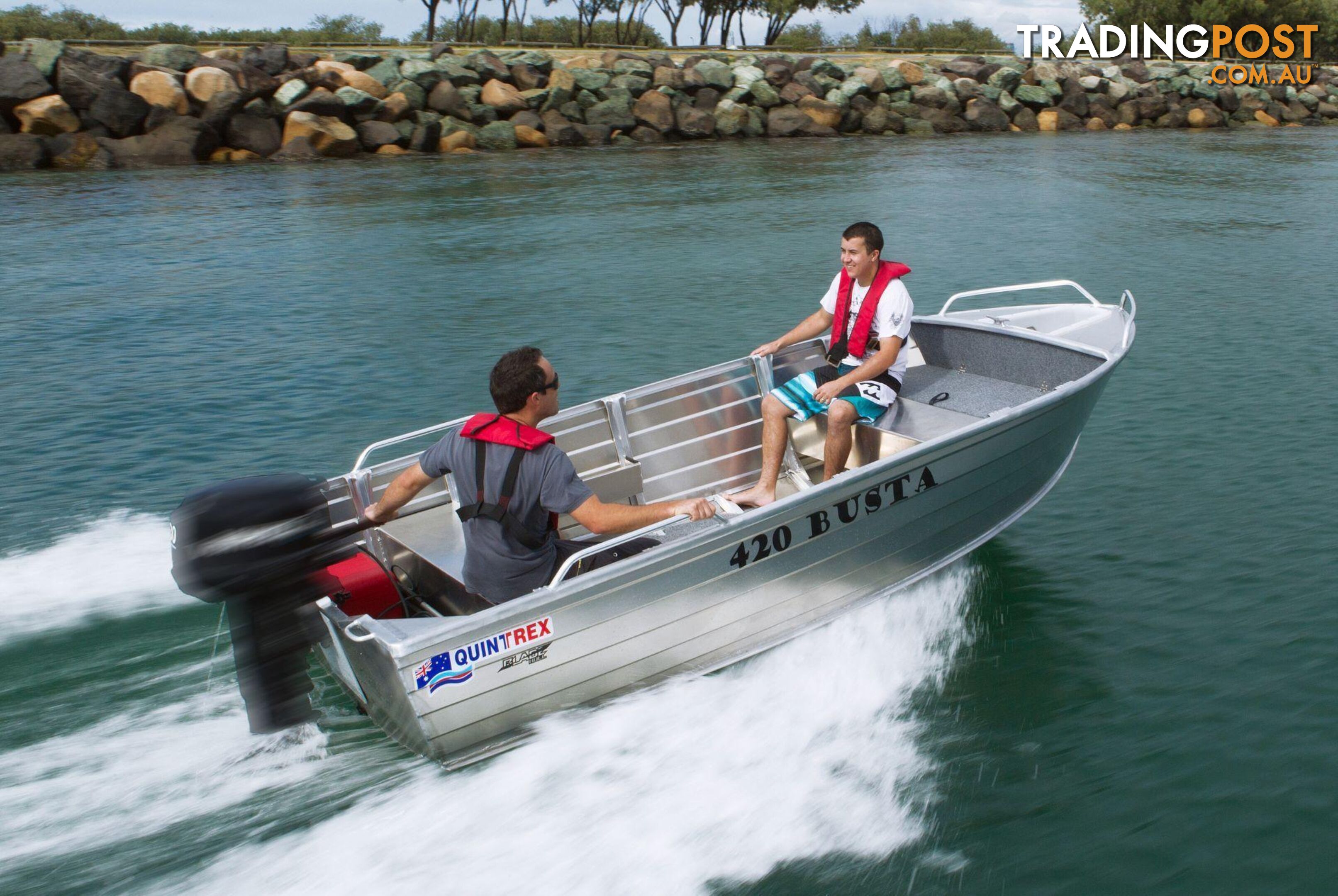 QUINTREX 420 BUSTA WITH YAMAHA 40HP FOURSTROKE FOR SALE