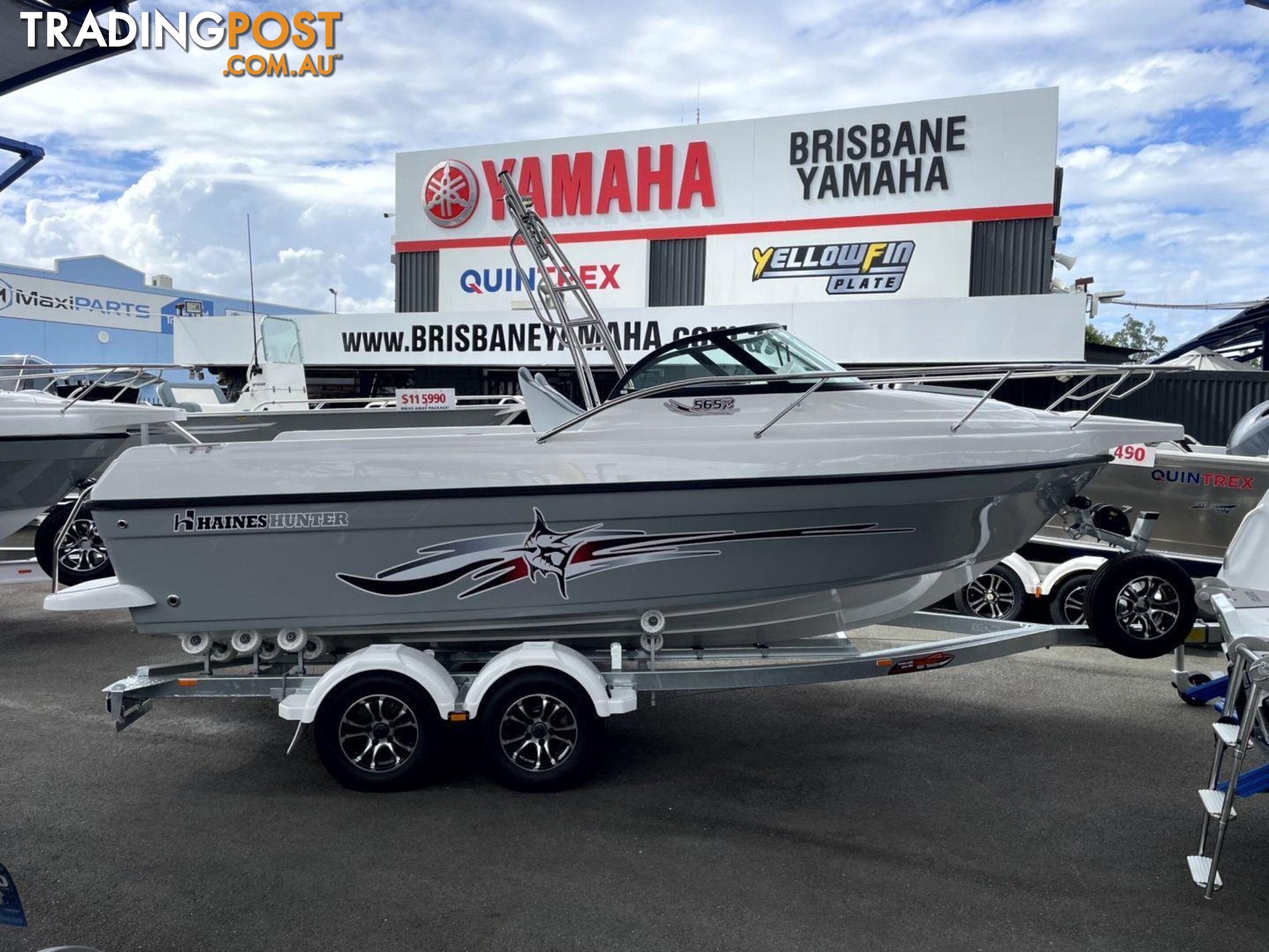 Haines Hunter 565R + Yamaha F130hp 4-Stroke - Pack 1 for sale online prices