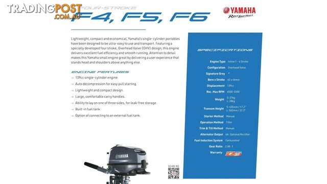 Polycraft 300 Tuffy + Yamaha F6hp 4-Stroke - PACK 2 FOR SALE - photo 4 of 12