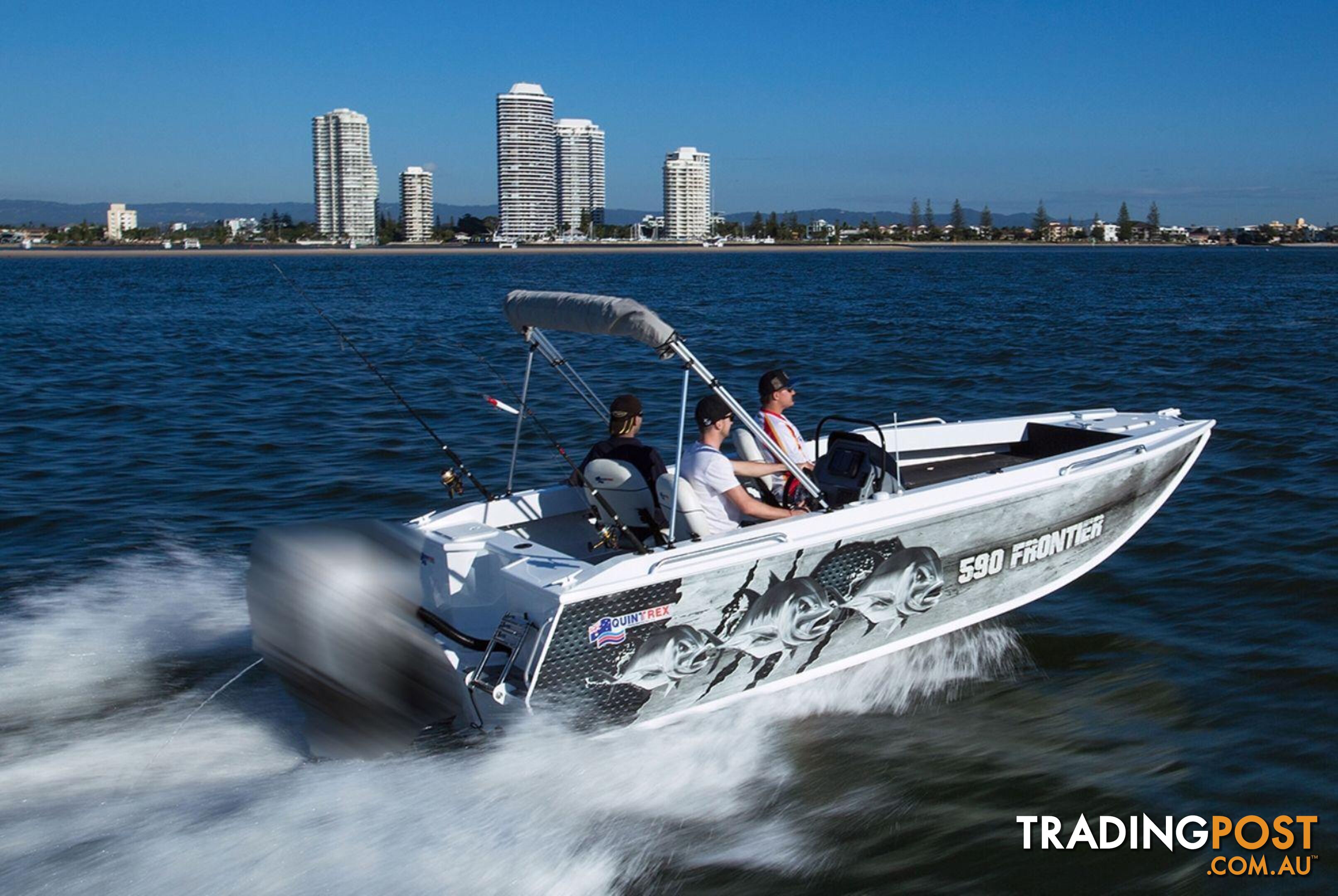 Quintrex 590 Frontier SC + Yamaha F130hp 4-Stroke - Pack 2 for sale online prices