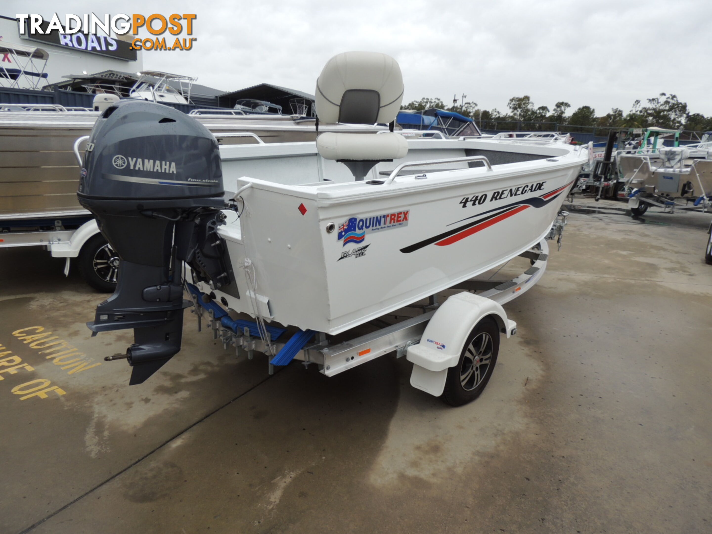 Quintrex 440 Renegade PRO TS(Tiller Steer)+ Yamaha F60hp 4-Stroke - PRO Pack for sale online prices