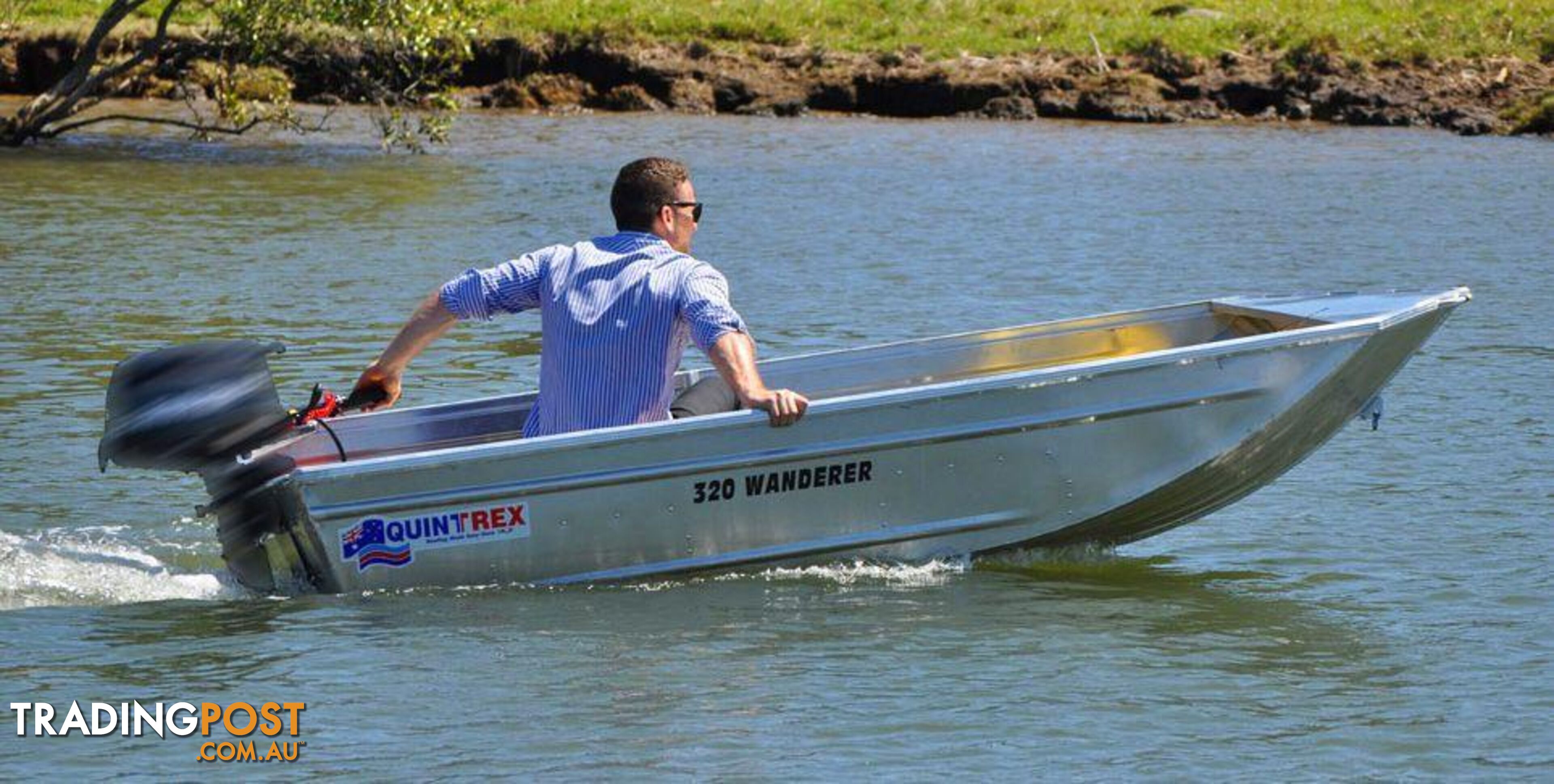 320 Quintrex Wanderer Car Topper, Trailer, Yamaha F6hp 4-Stroke