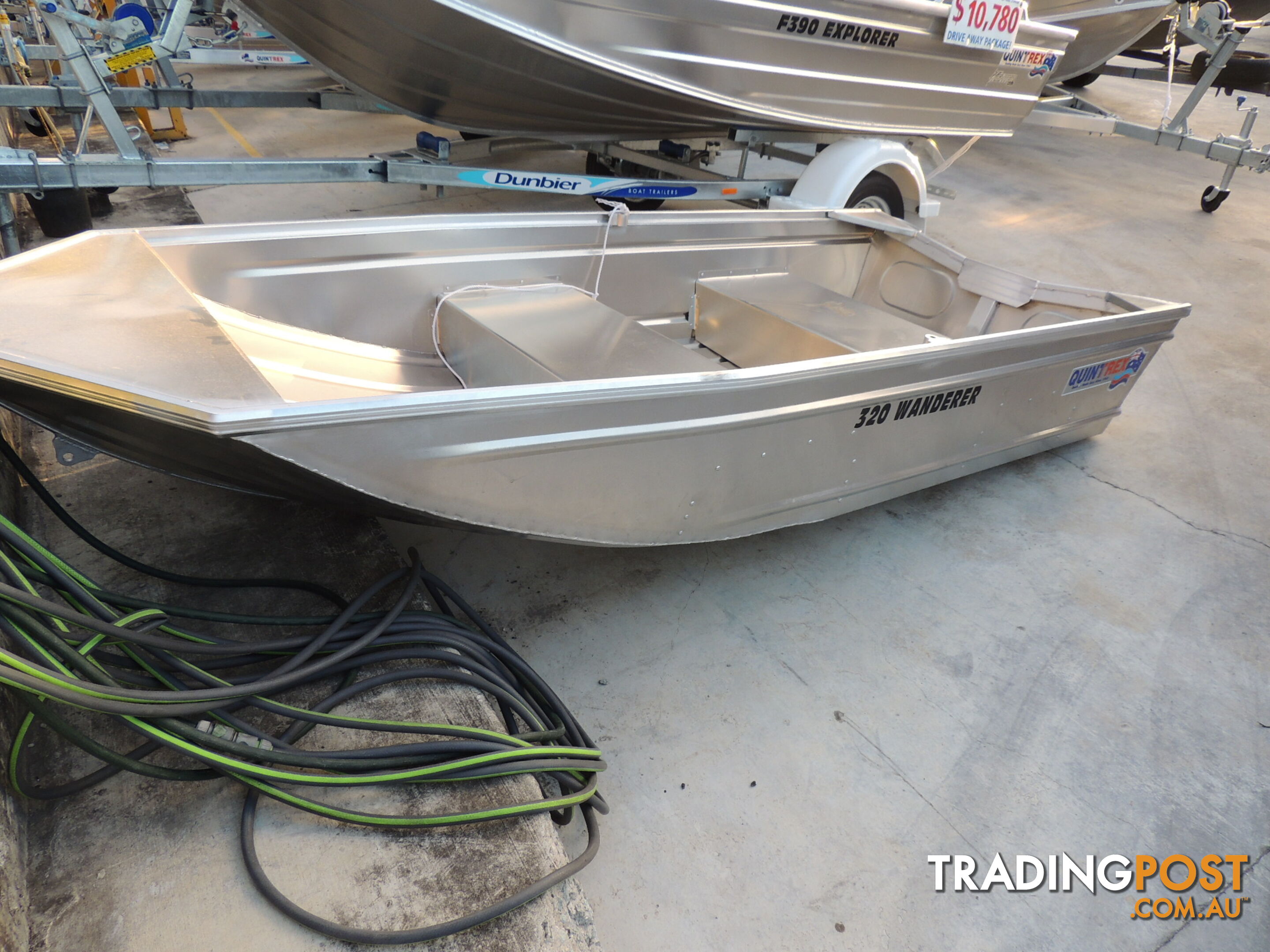 320 Quintrex Wanderer Car Topper, Trailer, Yamaha F6hp 4-Stroke