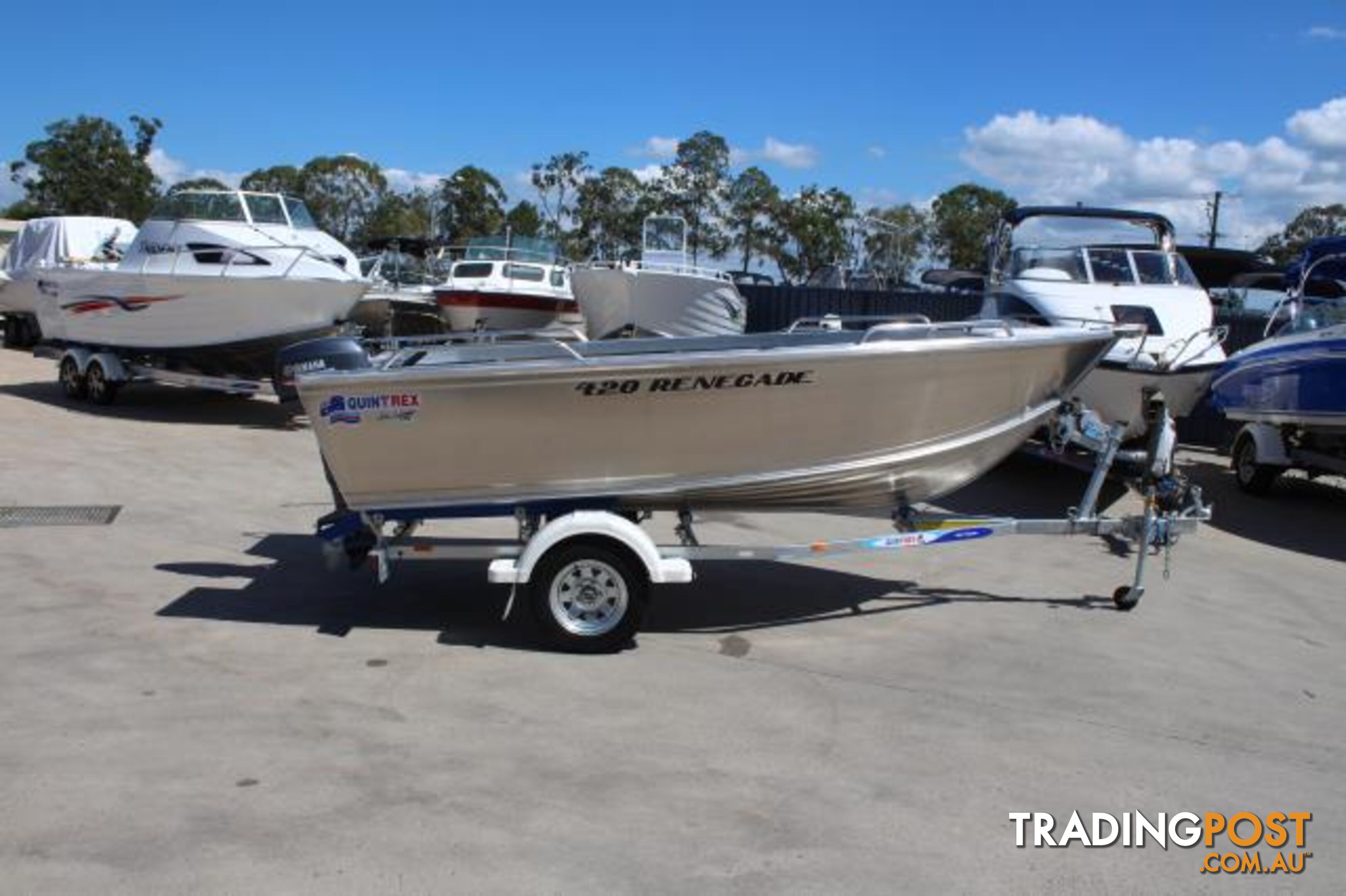 Quintrex 420 Renegade TS(Tiller Steer) + Yamaha F40hp 4-Stroke - Pack 1 for sale online prices